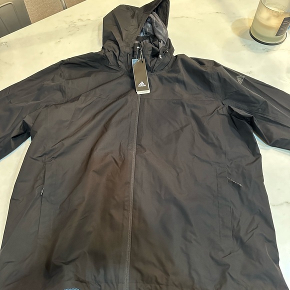 Adidas adult rain jacket size XL - Picture 3 of 3